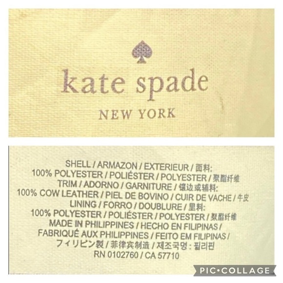 Kate Spade Black & White Striped Backpack main image 11